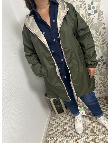 Imperméable réversible