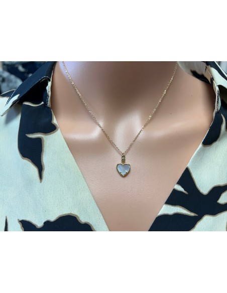 Collier COEUR NACRE